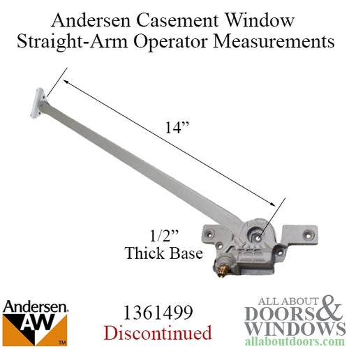 Andersen Straight Arm Operator, 1995-98 Enhanced #2, Left - Discontinued - Andersen Straight Arm Operator, 1995-98 Enhanced #2, Left - Discontinued