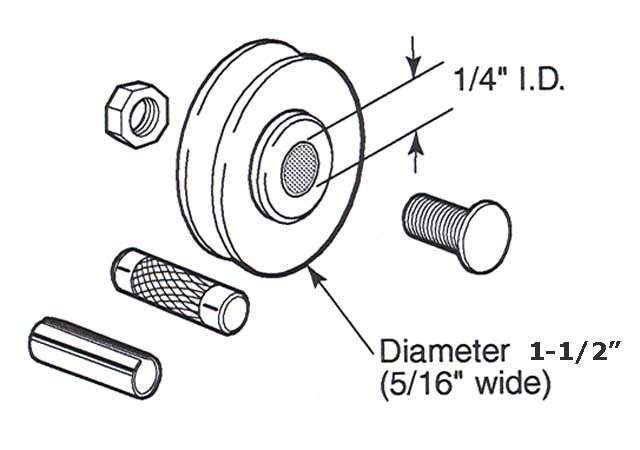 Roller Only 1-1/2 inch Dia. with Axles - Roller Only 1-1/2 inch Dia. with Axles