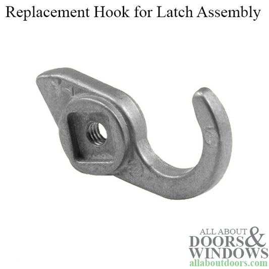 Medium 3/4 Inch Replacement Hook for Sliding Screen Door Latch Assembly