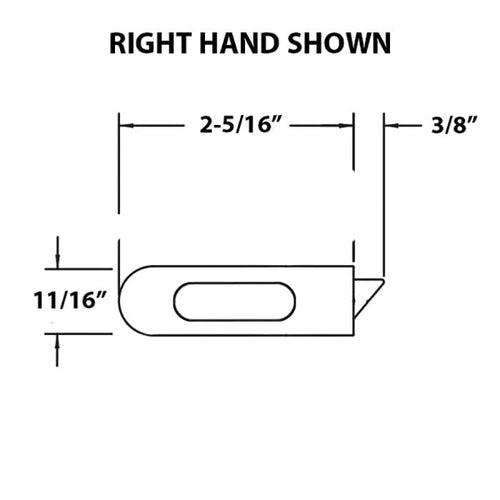 Weather Shield Metal Tilt Latch Upper Sash 45° Latch Left & Right - Weather Shield Metal Tilt Latch Upper Sash 45° Latch Left & Right
