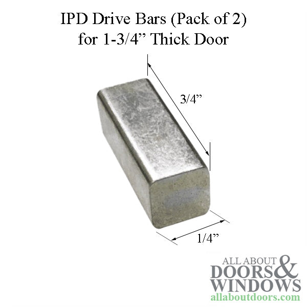 IPD - Mortise Lock Drive Bar/Spindle for 1-3/4