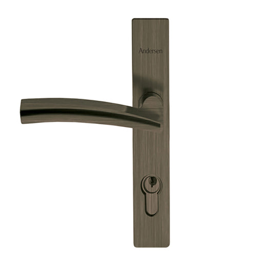 Andersen Storm Door Handle Set With Deadbolt Lock Compatible With ALL 4000 & 3000 Series Storm Doors Brushed Dark Nickel Storm Door Hardware Set