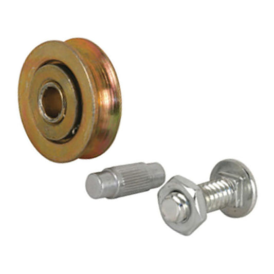 Sliding Patio Door Roller Pair Steel Ball Bearing 1-1/4" Steel Roller With Axel Pins