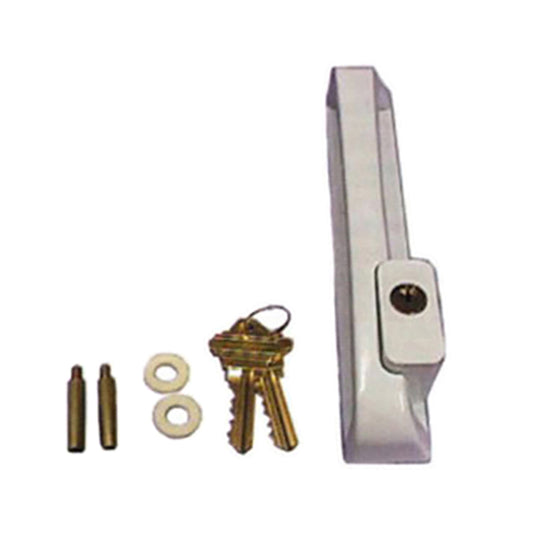 Pella PCS Exterior Keylock Handle, Handed OX, Polished Brass