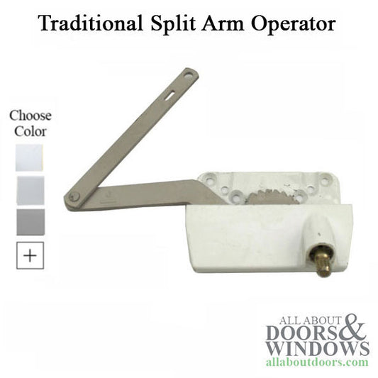 Truth 15.30 Traditional Split Arm Operator Casement Operator, Split Arm, Right Hand