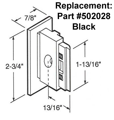 Sliding Window Latch - Black - Sliding Window Latch - Black