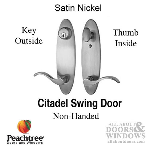 Citadel IPD Single Door Handles - Satin Nickel - Citadel IPD Single Door Handles - Satin Nickel