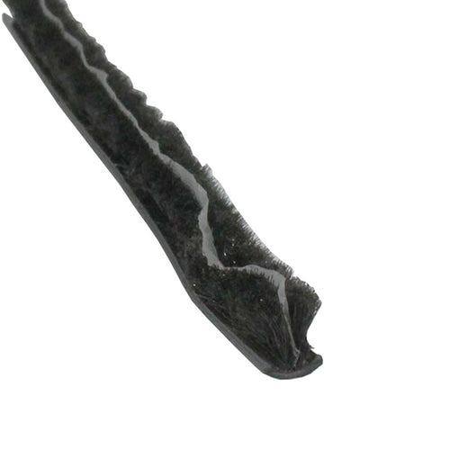 Weatherstrip .187 T-backing x .240 Pile with Fin Seal - Weatherstrip .187 T-backing x .240 Pile with Fin Seal