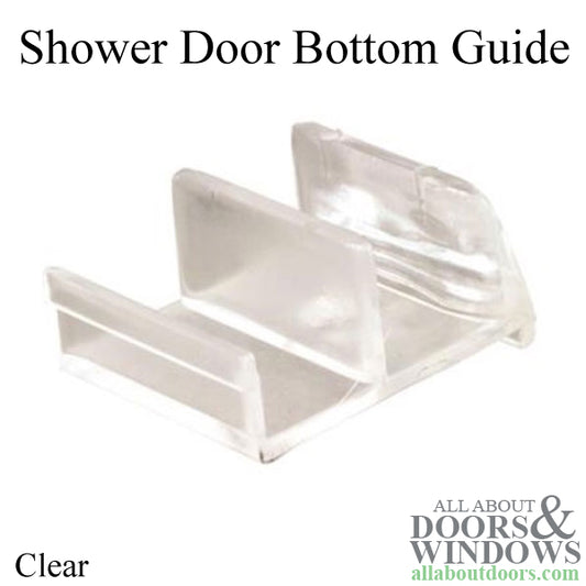 Bottom Guide for Sliding Tub Enclosure Doors Clear Acrylic