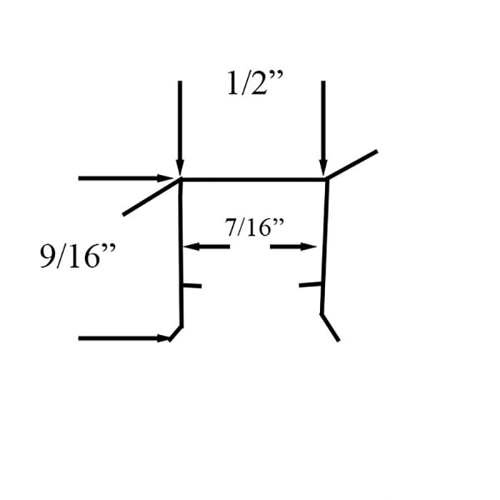 U-Vinyl Weatherstrip for Parting Stop Head Side Jamb 80
