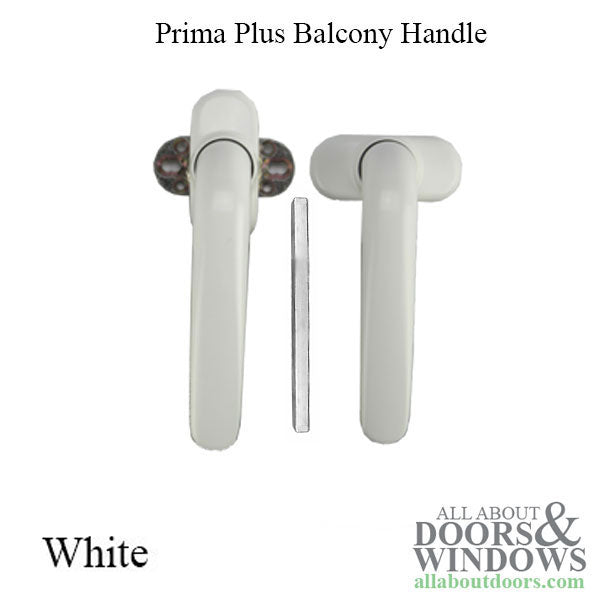 Giesse Prima Plus Balcony Handles, Interior / Exterior, Non Locking - Giesse Prima Plus Balcony Handles, Interior / Exterior, Non Locking