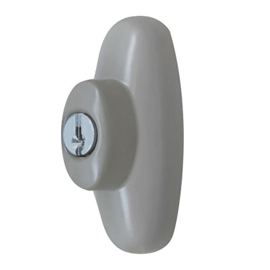 Andersen Tribeca Style Exterior Keyed Lock with Keys Left Hand in Stone