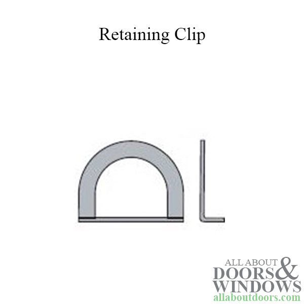 Larson Retainer Ring D-Clip for Pella 6000 Series Storm Door Handle Set Steel - Larson Retainer Ring D-Clip for Pella 6000 Series Storm Door Handle Set Steel