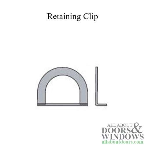 Larson Retainer Ring D-Clip for Pella 6000 Series Storm Door Handle Set Steel - Larson Retainer Ring D-Clip for Pella 6000 Series Storm Door Handle Set Steel
