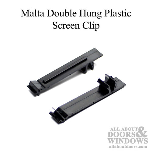 Malta Double Hung Plastic Screen Clip, 2-3/4 inch, 1994 Malta Classic View - Black - Malta Double Hung Plastic Screen Clip, 2-3/4 inch, 1994 Malta Classic View - Black