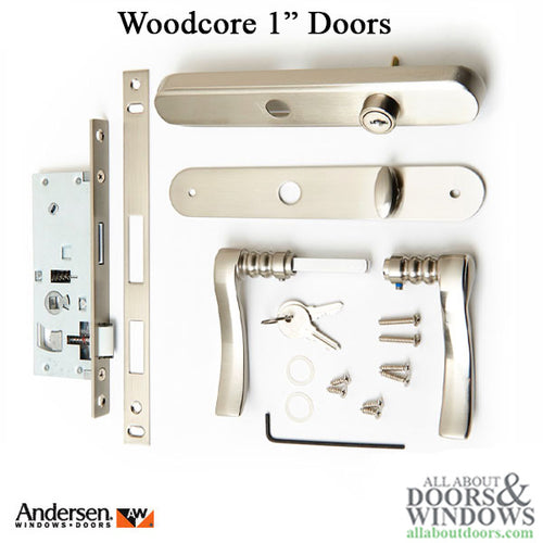 Andersen Traditional Storm Door handleset for Woodcore doors - Andersen Traditional Storm Door handleset for Woodcore doors