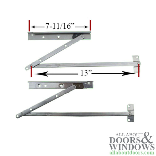 Andersen 13 Inch Awning Hinge Set with Screws - Andersen 13 Inch Awning Hinge Set with Screws