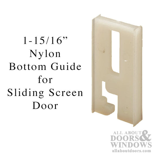 1-15/16 Inch Nylon Bottom Guide for Sliding Screen Door