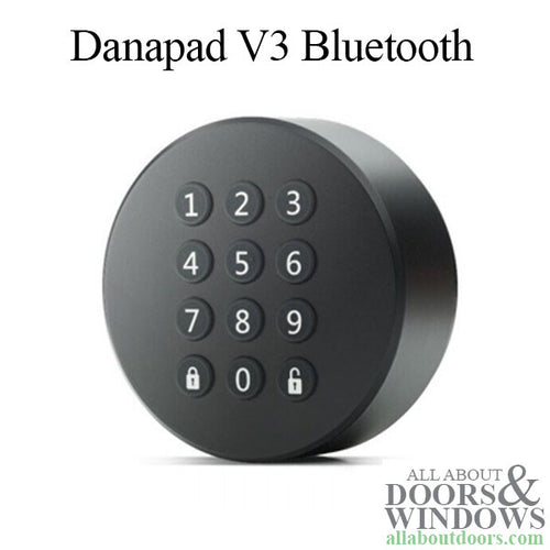 DanaPad V3 Pushbutton Smart Lock Bluetooth Companion - Black - DanaPad V3 Pushbutton Smart Lock Bluetooth Companion - Black