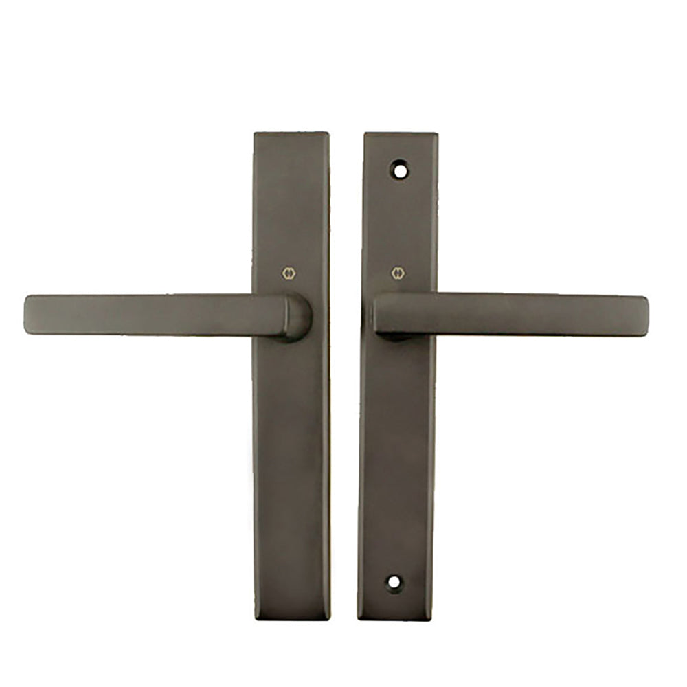 Dallas Contemporary Lever Handle, Fixed Dummy Pair, M1643 / 2161N Set - Rustic Umber - Dallas Contemporary Lever Handle, Fixed Dummy Pair, M1643 / 2161N Set - Rustic Umber
