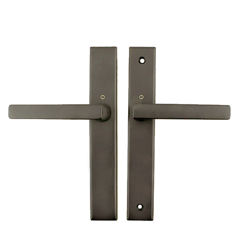 Dallas Contemporary Lever Handle, Fixed Dummy Pair, M1643 / 2161N Set - Rustic Umber - Dallas Contemporary Lever Handle, Fixed Dummy Pair, M1643 / 2161N Set - Rustic Umber