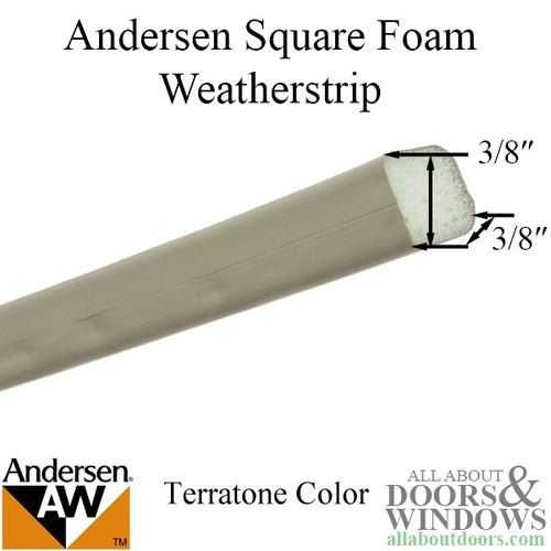 Weatherstrip, Narroline, Top and Bottom Rail Foam - Terratone (Grey) - Weatherstrip, Narroline, Top and Bottom Rail Foam - Terratone (Grey)