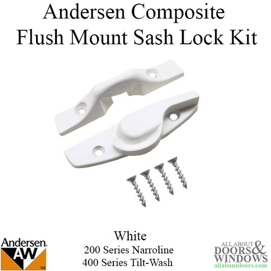 Andersen Sash Lock Kit For Double Hung and Single Hung Window Includes Sash Latch Keeper Screw