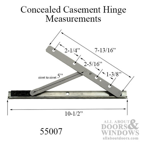 High Performance Concealed Casement Hinge - Upper Left - High Performance Concealed Casement Hinge - Upper Left