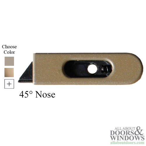 Pro Shield Tilt Latch for Upper  Sash  Black 45° Nose RH - Pro Shield Tilt Latch for Upper  Sash  Black 45° Nose RH