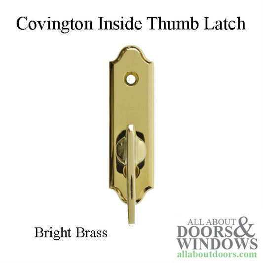 Andersen Gliding Door Covington Inside Thumb Latch - Bright Brass