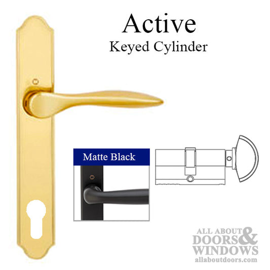 New Orleans M1610/374N Active Handle Set – Matte Black – Hoppe