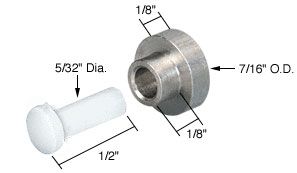 Roller (Flat) - Sliding Windows, Stainless Steel / Nylon - Roller (Flat) - Sliding Windows, Stainless Steel / Nylon