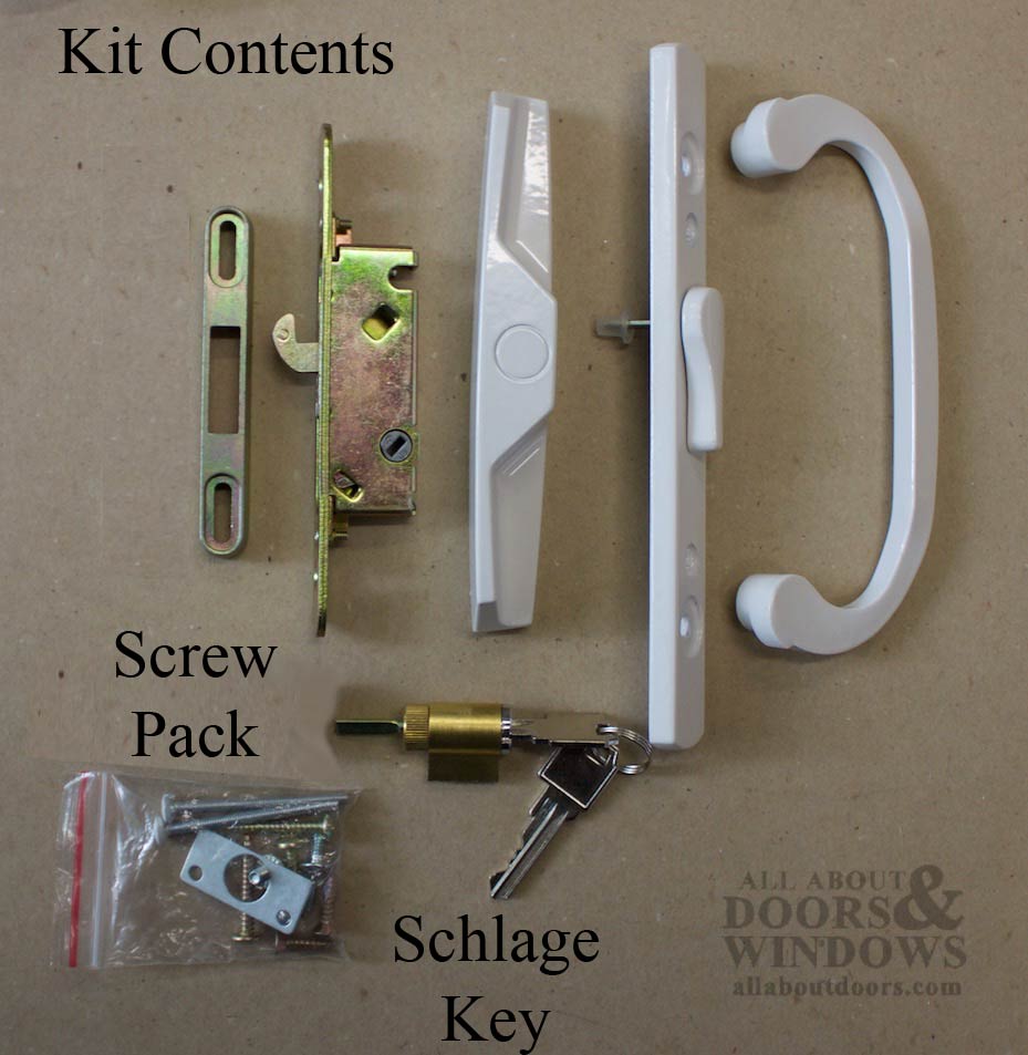 Patio Door Handle Keyed or Non Keyed With Off Center Thumb Turn - Patio Door Handle Keyed or Non Keyed With Off Center Thumb Turn