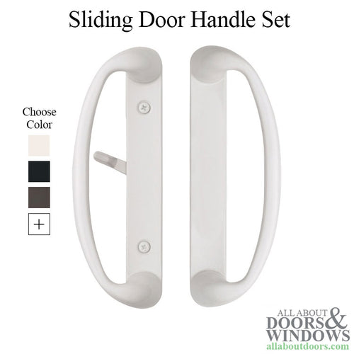 Sliding Glass Door Privacy Handle Set with Thumb Turn - Choose Color - Sliding Glass Door Privacy Handle Set with Thumb Turn - Choose Color