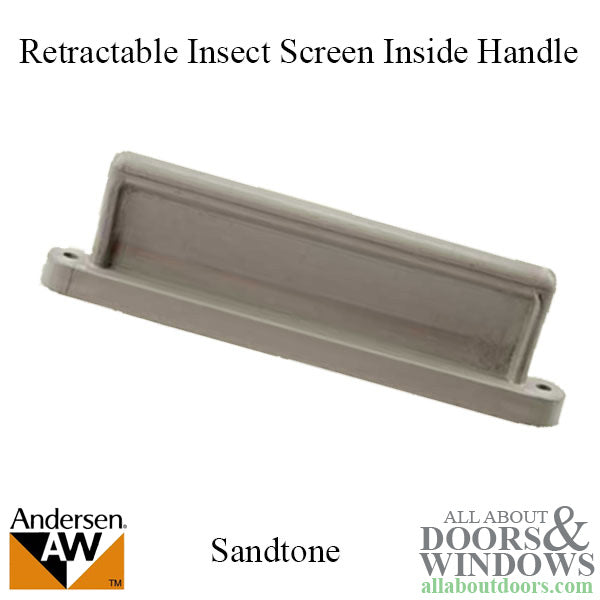 Retractable Insect Screen Interior Handle, Aug. 2003 - May 2007, Andersen Frenchwood Gliding Doors - Sandstone - Retractable Insect Screen Interior Handle, Aug. 2003 - May 2007, Andersen Frenchwood Gliding Doors - Sandstone