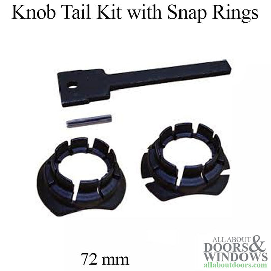 Knob Tail Replacement Kit, 72 mm, 3 inch doors