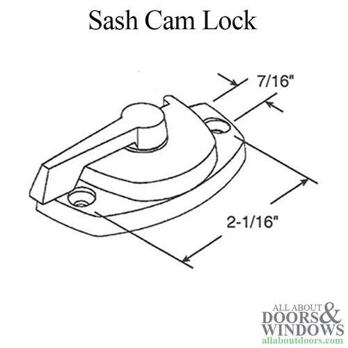 Truth Double Hung Cam Lock,  Entrygard II, With Lugs - Truth Double Hung Cam Lock,  Entrygard II, With Lugs