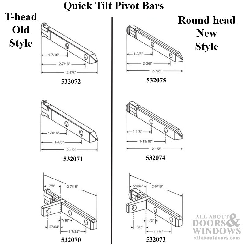 Pivot Bar, 2-7/16