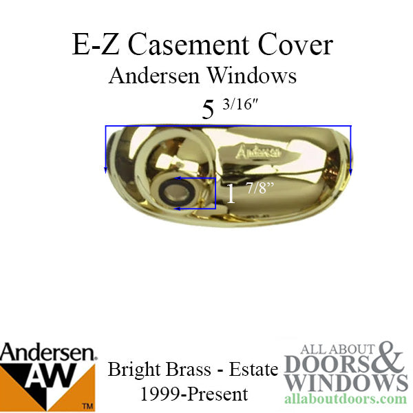 Andersen Cover, E-Z Casement, Estate  - Bright Brass - Andersen Cover, E-Z Casement, Estate  - Bright Brass