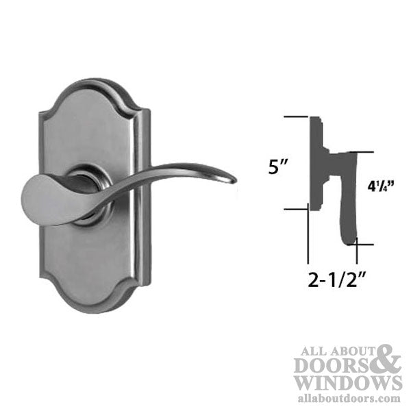 Weslock Bordeau Privacy Door Lever Weathered Pewter Right Handed Privacy Handle - Weslock Bordeau Privacy Door Lever Weathered Pewter Right Handed Privacy Handle