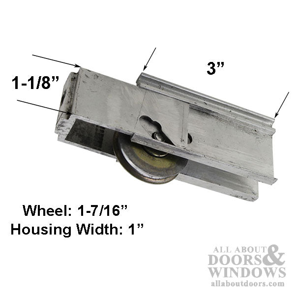 Armarlite Sliding Door Roller Assembly 1.438 Inch Steel Wheel Diameter - Armarlite Sliding Door Roller Assembly 1.438 Inch Steel Wheel Diameter