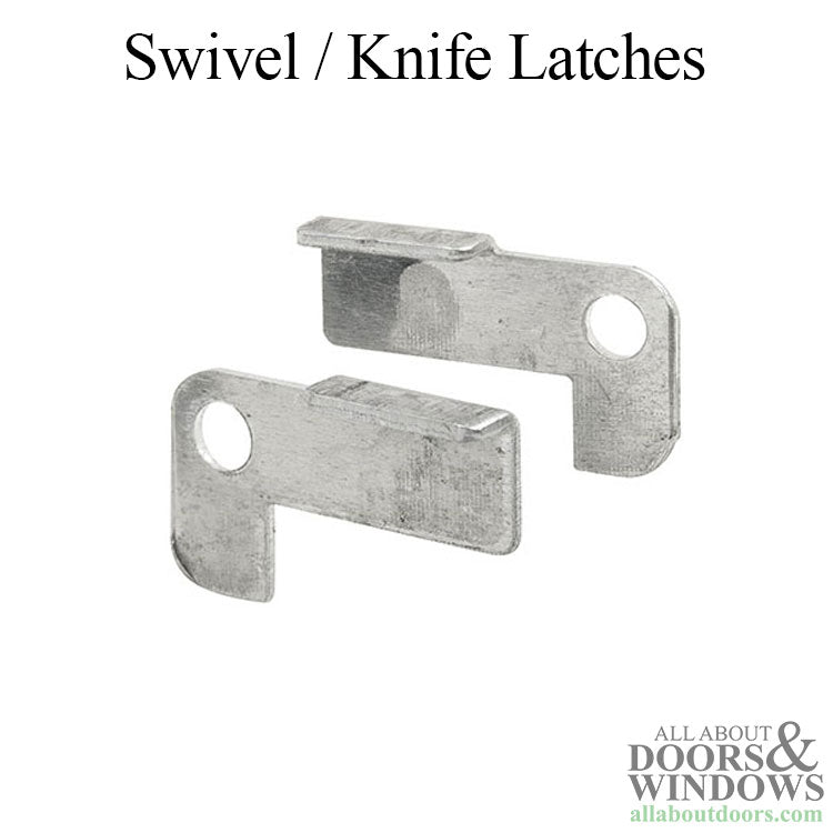 Knife Latches, Pair Left & Right Hand with Bushing, Aluminum - Knife Latches, Pair Left & Right Hand with Bushing, Aluminum