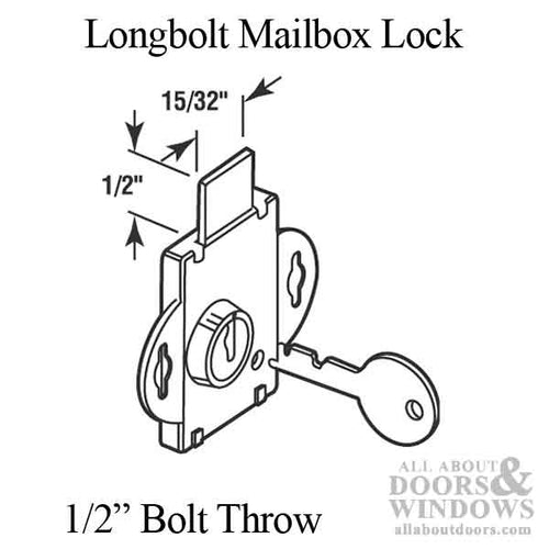 Mailbox Lock with 1/2