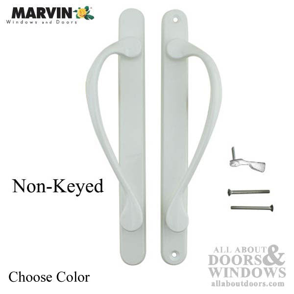 MARVIN Active Non-Keyed Center Thumb Narrow SLIDING DOOR HANDLE SET - Choose Color - MARVIN Active Non-Keyed Center Thumb Narrow SLIDING DOOR HANDLE SET - Choose Color