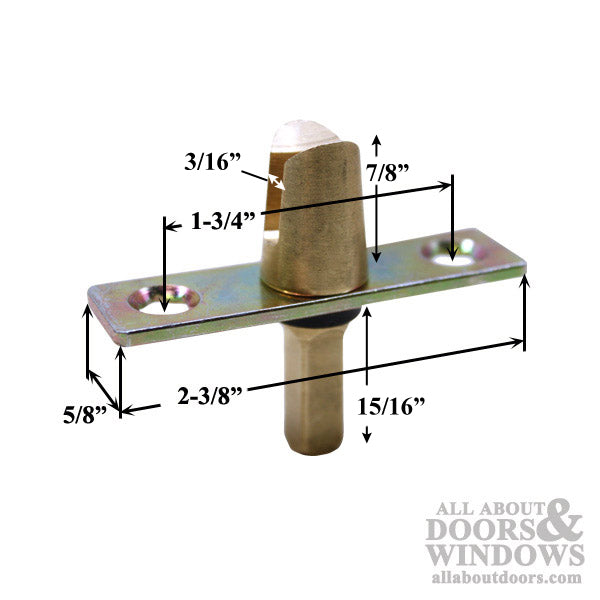 Fork Connector with Plate for Double French Casement Window - Fork Connector with Plate for Double French Casement Window