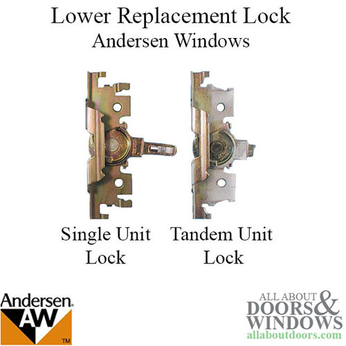 Lower Replacement Lock for Andersen Casement Windows Left Hand Lower Window Lock - Lower Replacement Lock for Andersen Casement Windows Left Hand Lower Window Lock