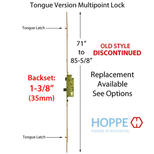 71-85-5/8 inch Tongue Version, 35mm backset  Discontinued  See Replacement Options - 71-85-5/8 inch Tongue Version, 35mm backset  Discontinued  See Replacement Options