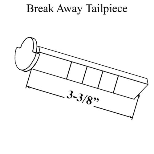 Tailpiece, Extra Long 85mm Length GU / Ferco - Tailpiece, Extra Long 85mm Length GU / Ferco