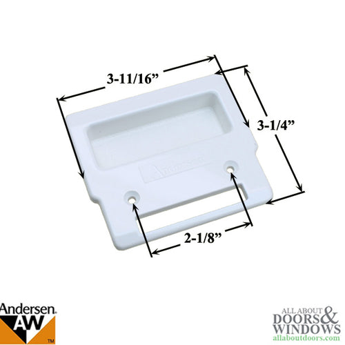 Andersen Screen Door Pull Inside Screen Door Handle White - Andersen Screen Door Pull Inside Screen Door Handle White