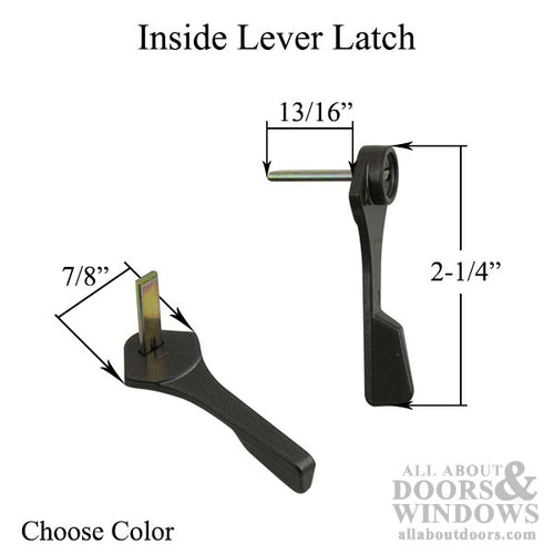 Inside Thumbturn Latch/Lever for Sliding Glass Door Handles - Inside Thumbturn Latch/Lever for Sliding Glass Door Handles